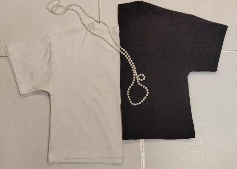 تیشرت کراپ زنانه ساده سفید و مشگی