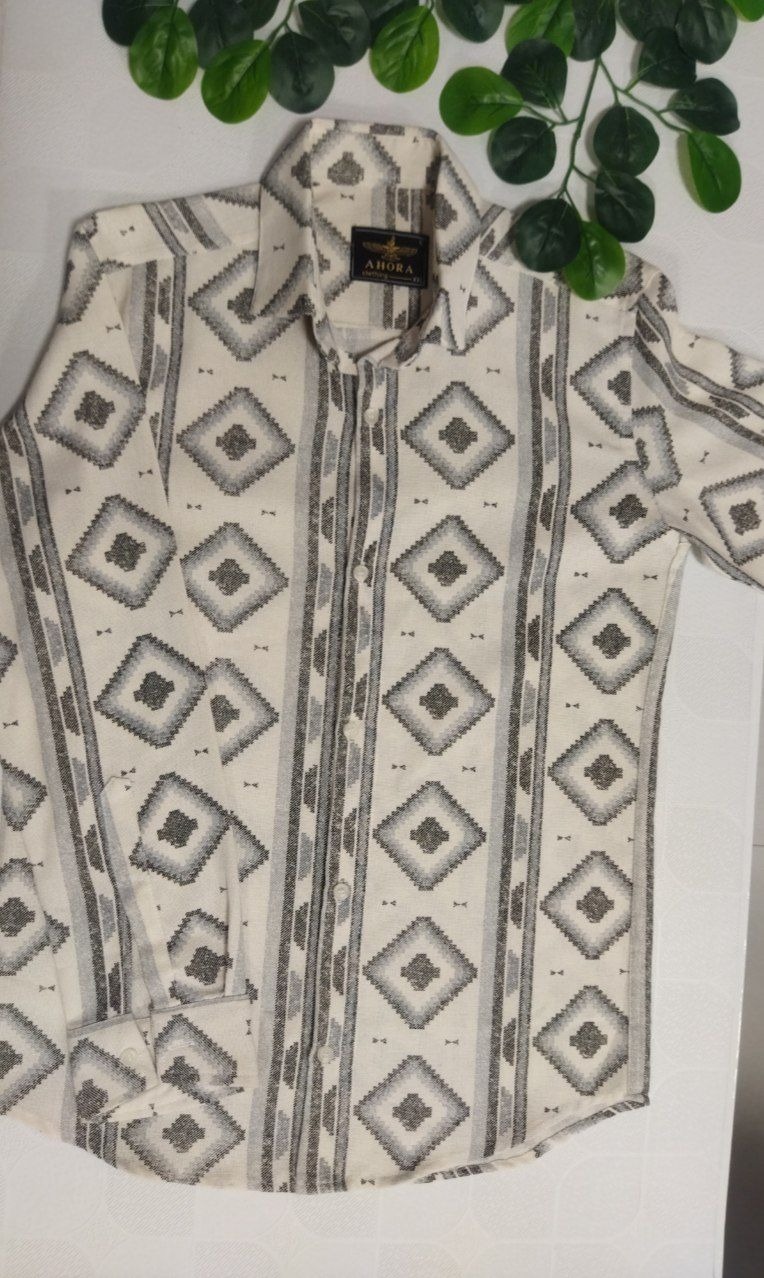 پیراهن مردانه آستین بلند طرح دار غل5ف