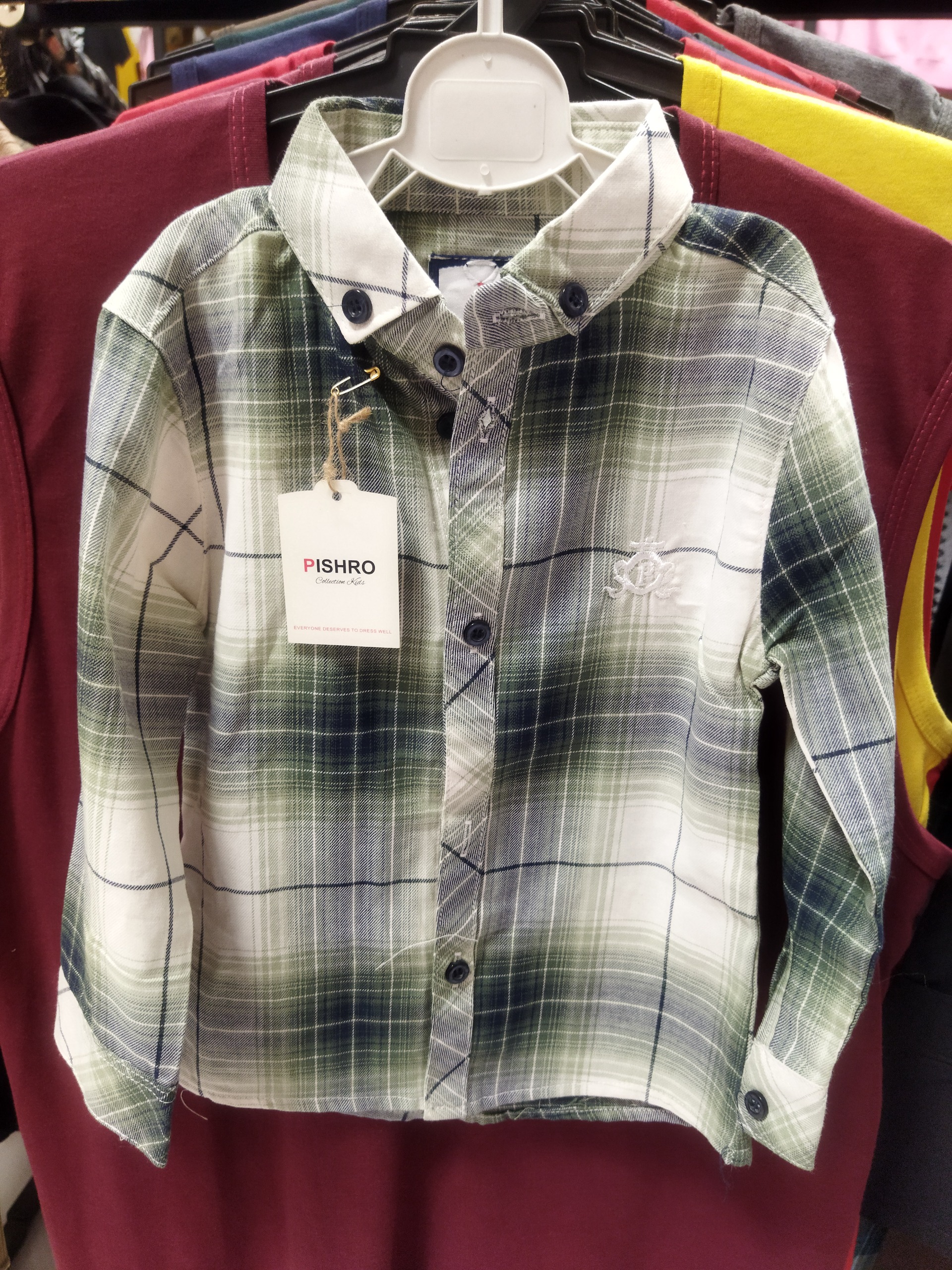 پیراهن آستین بلند پسرانه سایز40