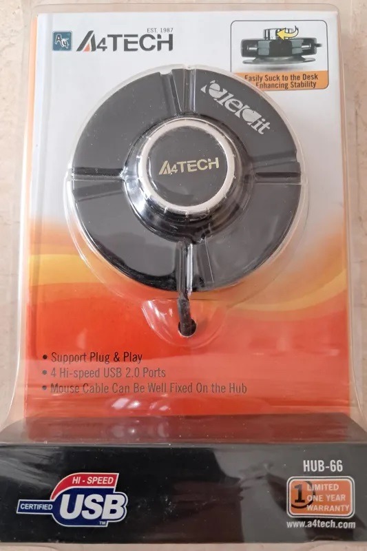 هاب 4 پورت USB2 ای فورتک مدل A4Tech HUB-66