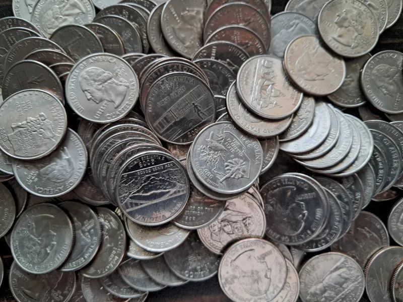 30 عدد سکه زیبا کوارتر دلار ایالتی