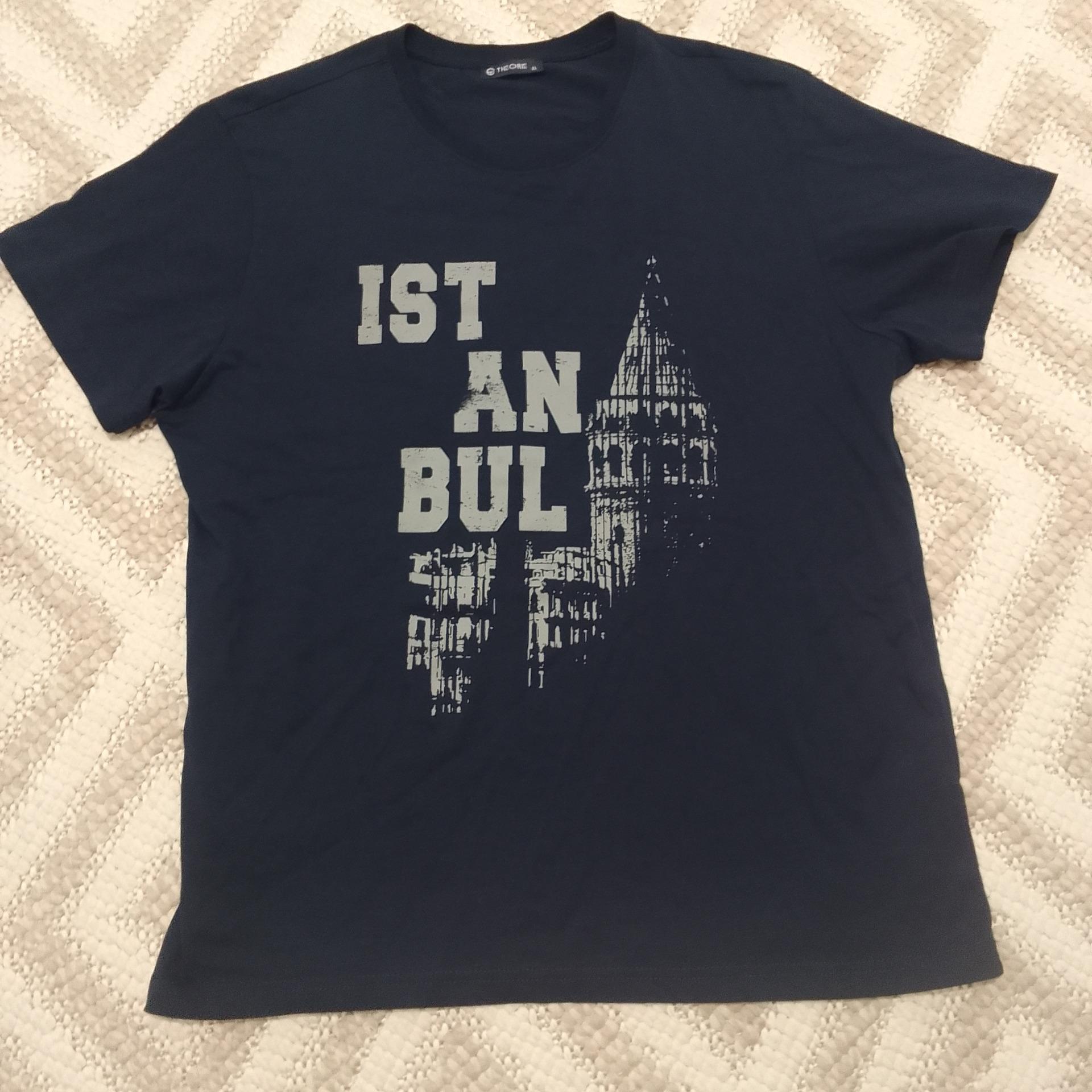 تیشرت نخی سرمه ای استانبول مردانه پسرانه