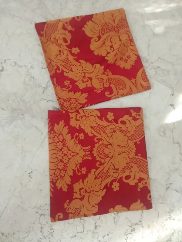 کاور کوسن رو کوسنی زرشکی قرمز زرد خردلی طلایی