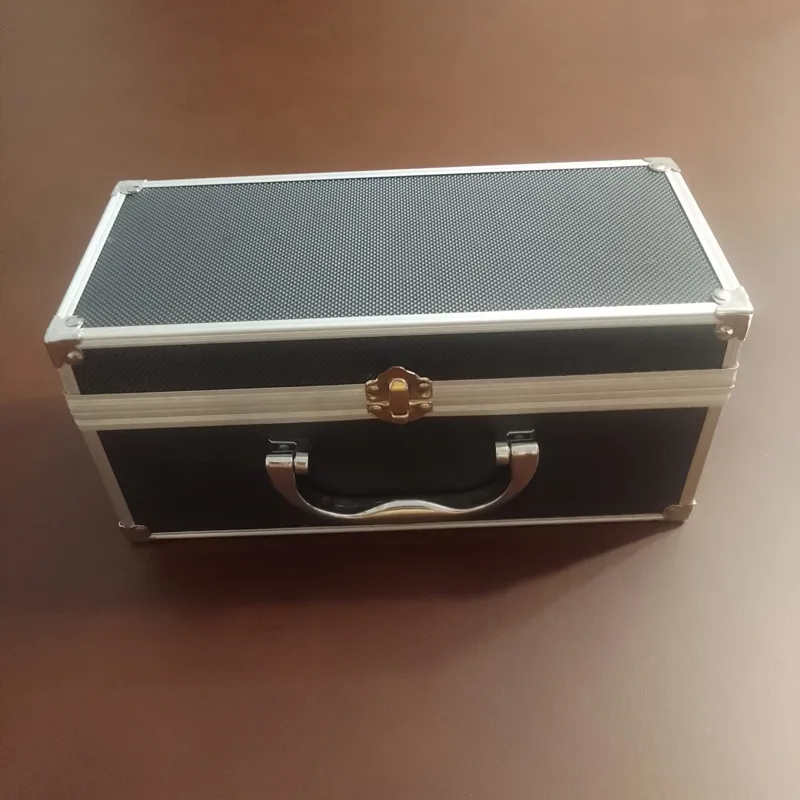 جعبه باکس صندوق کیف ابزار آرایشی مشکی نقره ای