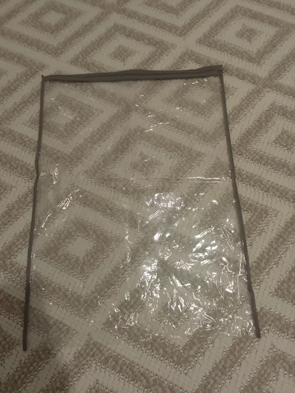 کاور محافظ زیپی پلاستیکی بی رنگ نظم دهنده 70در50