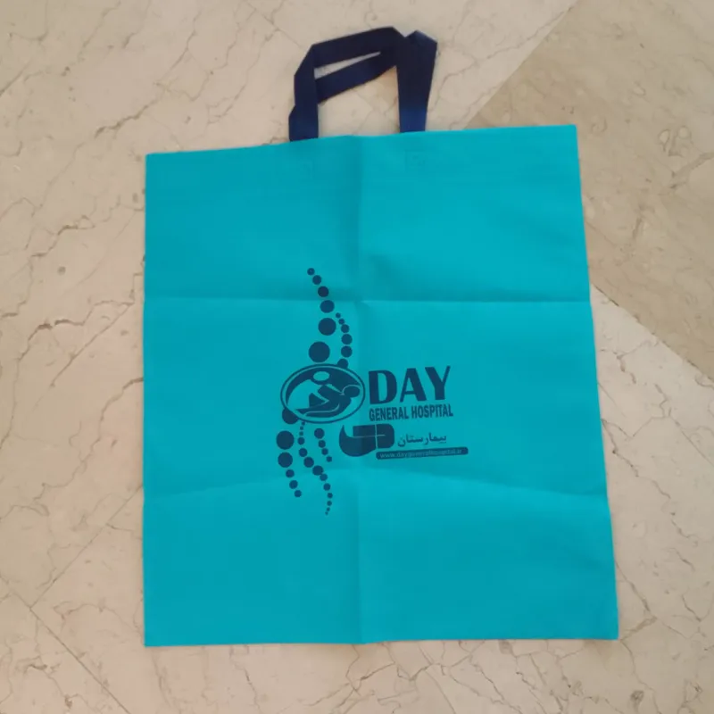 ساک دستی آبی سرمه کیف کیسه پارچه ای 50در45