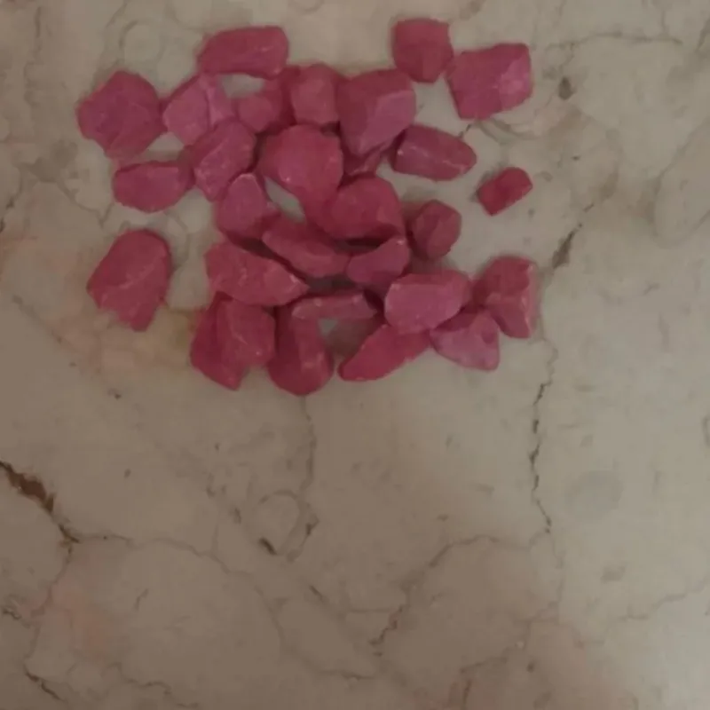 سنگ تزئینی رنگی گلدان تزیینی صورتی بزرگ درشت