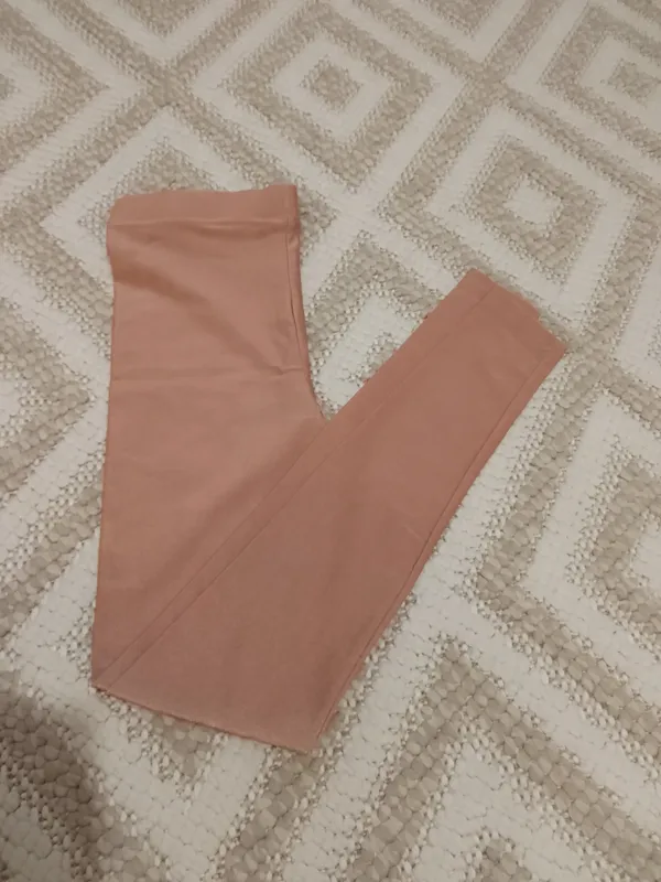 شلوار بلند جذب لگ ساپورت صورتی دخترانه زنانه براق