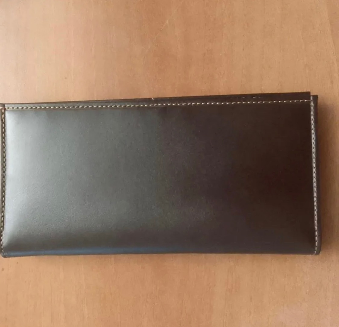 کیف پول کتی جیبی چرم قهوه ای مردانه زنانه 10 در 20
