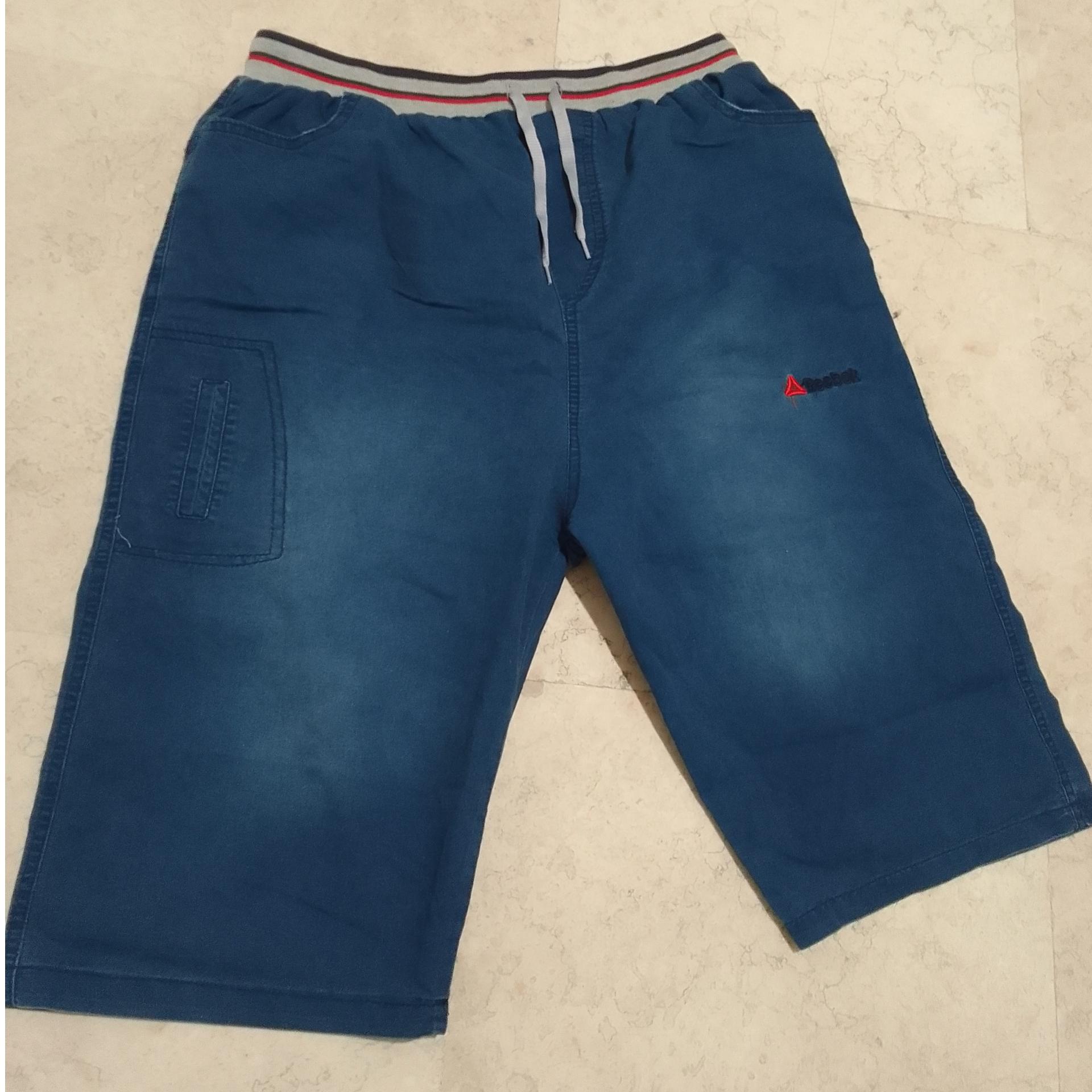 شلوارک جین لی آبی سرمه ای مردانه ریباک reebok