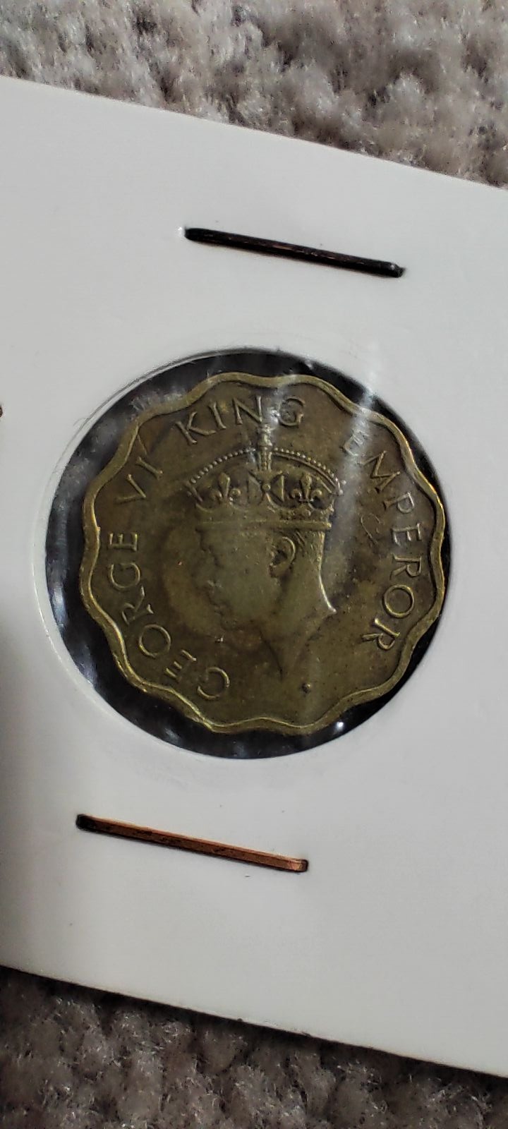 سکه کمیاب 1آناهند مستعمرات بریتانیا شاه جرج 1945