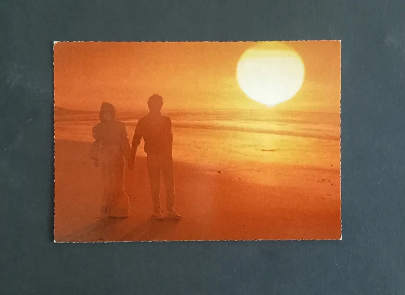 کارت پستال رومانتیک زمان پهلوی چاپ ایتالیا