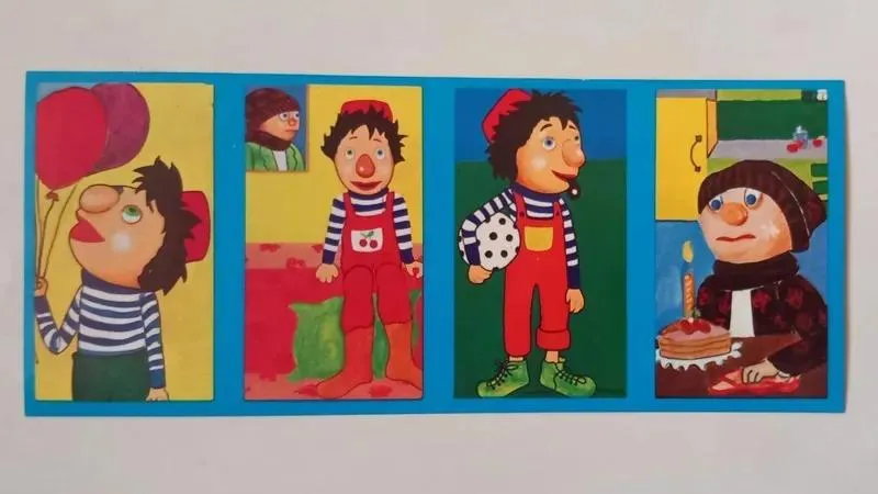 برچسب کلاه قرمزی - قدیمی و کمیاب - شماره 2