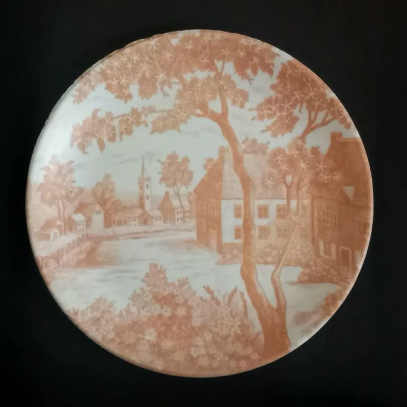 حراج بشقاب پلوخوری تابلویی زمان پهلوی