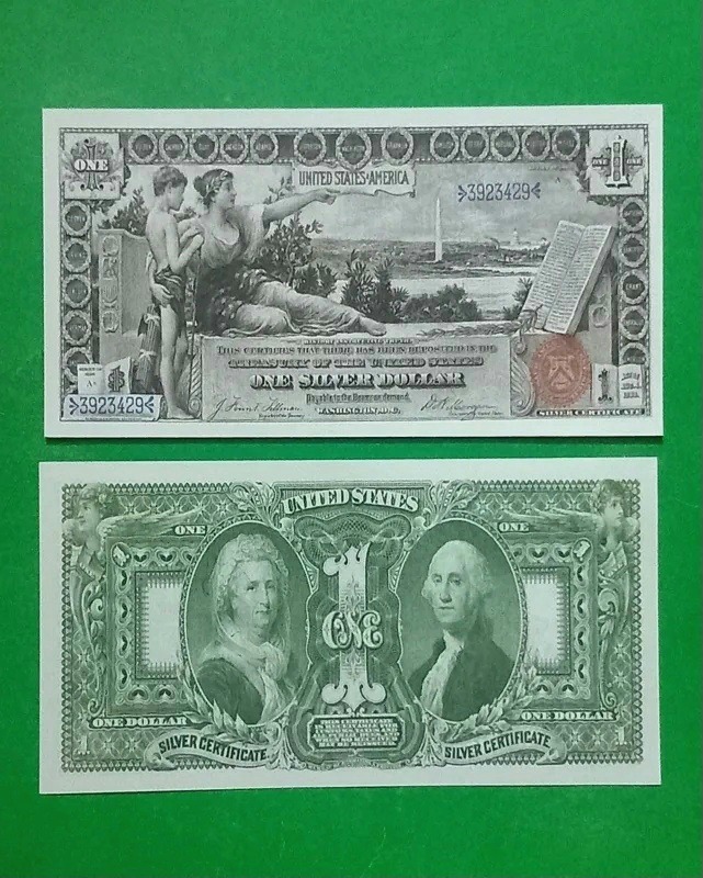 حراج اسکناس 1 دلار طرح 1888 میلادی آمریکا