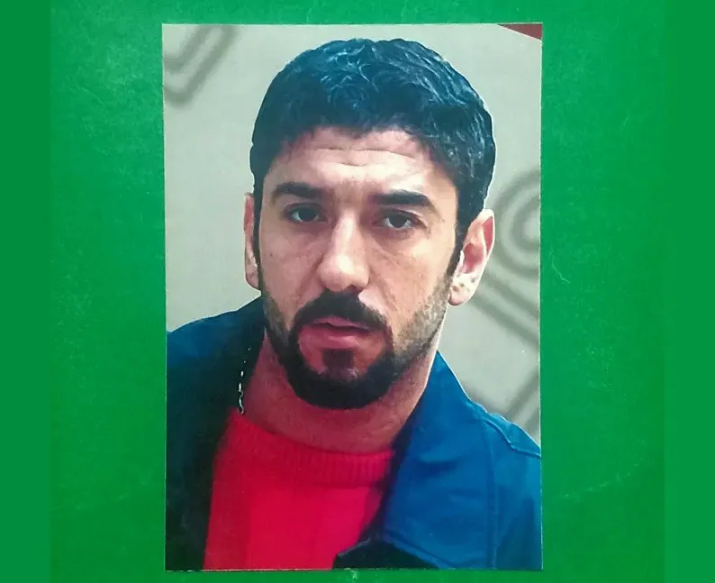 عکس فوتبالی مقوایی قدیمی زنده یاد علی انصاریان
