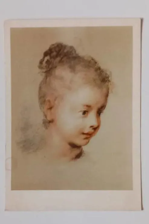 کارت پستال زمان پهلوی - نقاشی - اثر روزالبا