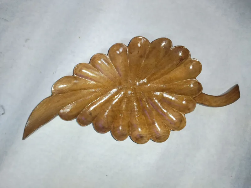 ظرف شکلات خوری چوبی دست ساز زیبا