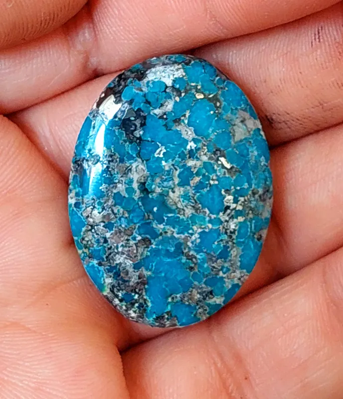 نگین فوق کلکسیونی و درشت سنگ فیروزه شجری اصل