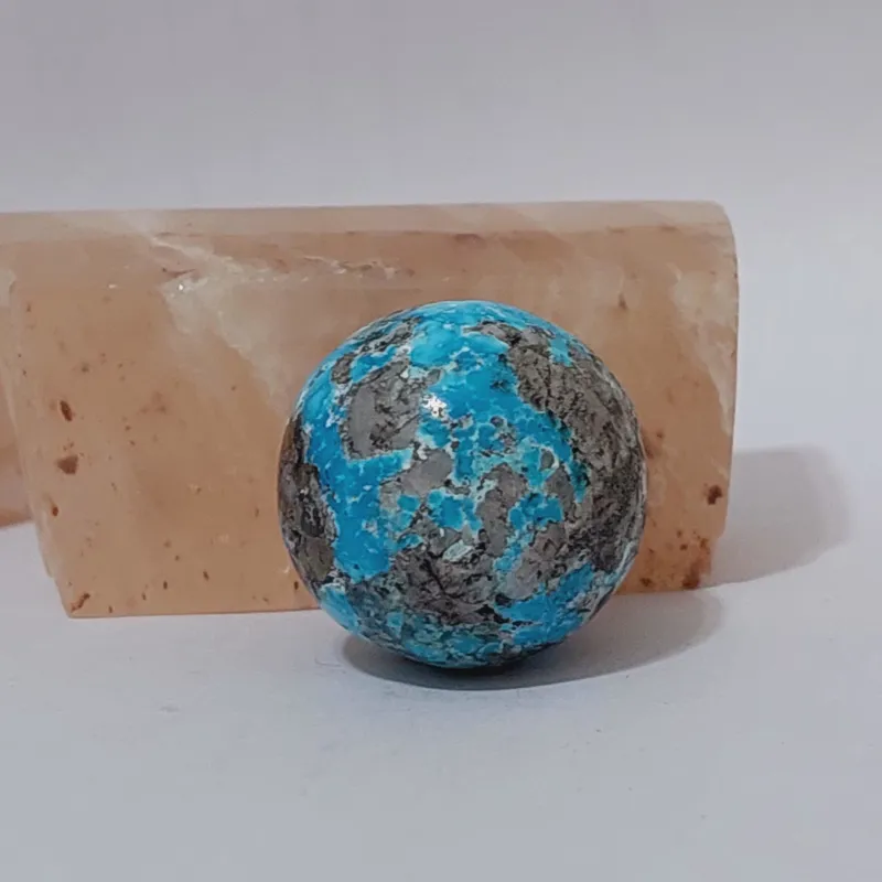 گوی سنگ معدنی فیروزه اصل در ابعاد 30 میلیمتر