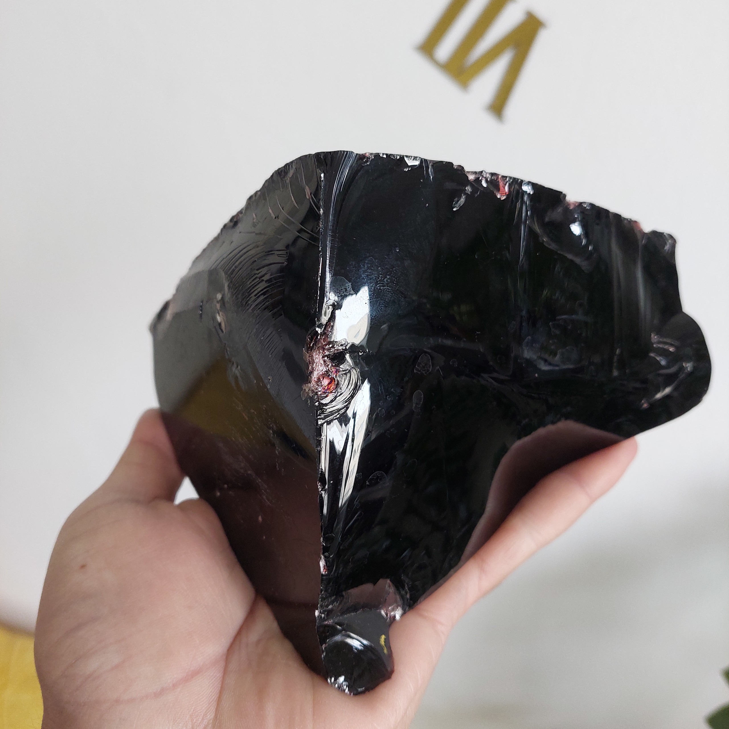 سنگ راف معدنی ابسیدین مشکی درجه یک 2220گرم