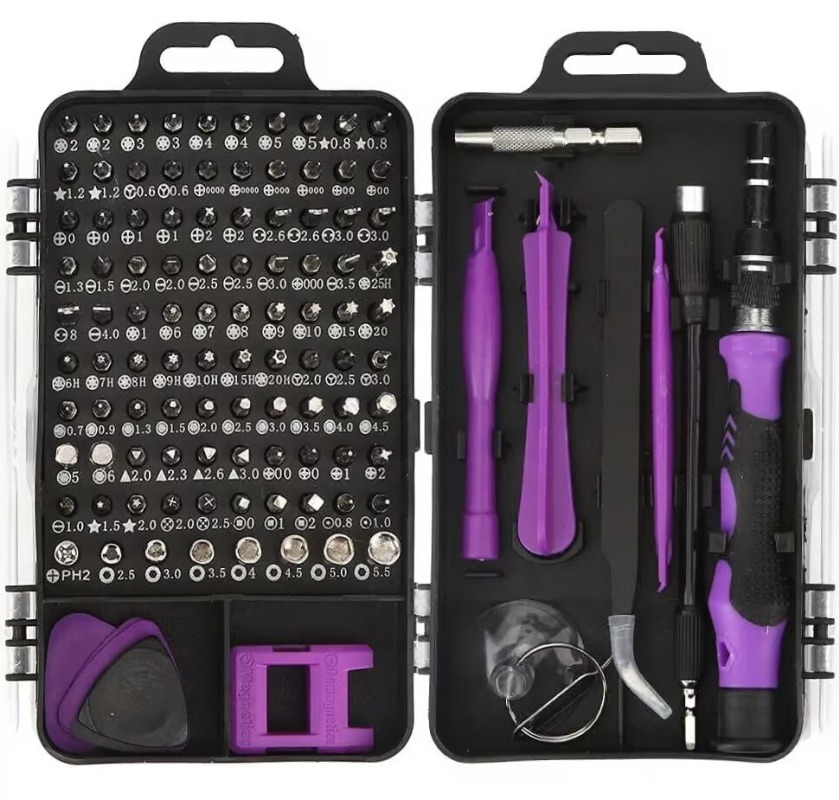 پیچ گوشتی 115 پارچه (بنفش) توضیحات خوانده شود