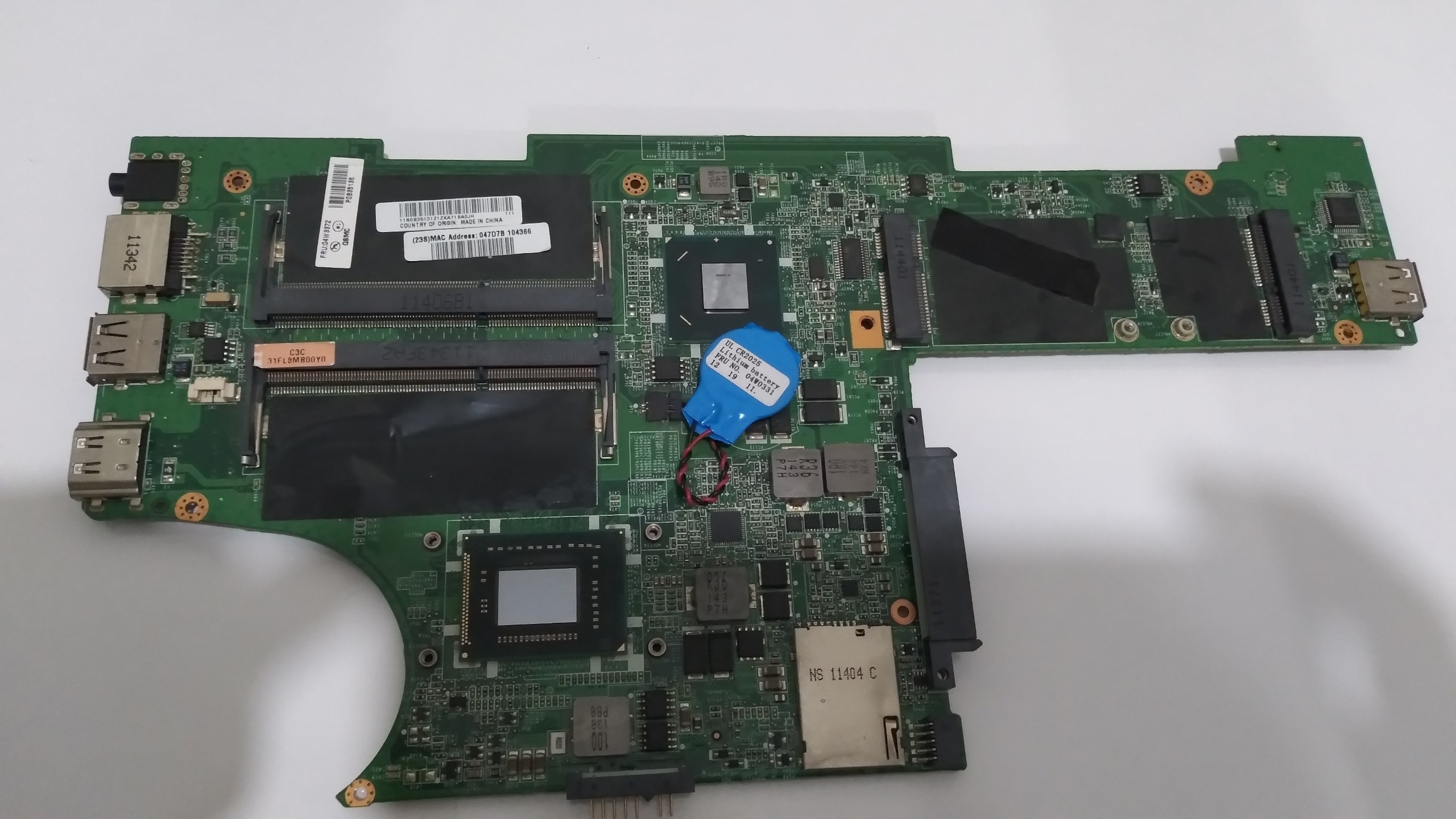 مادربرداستوک لپ تاپ لنوو ThinkPad X121e