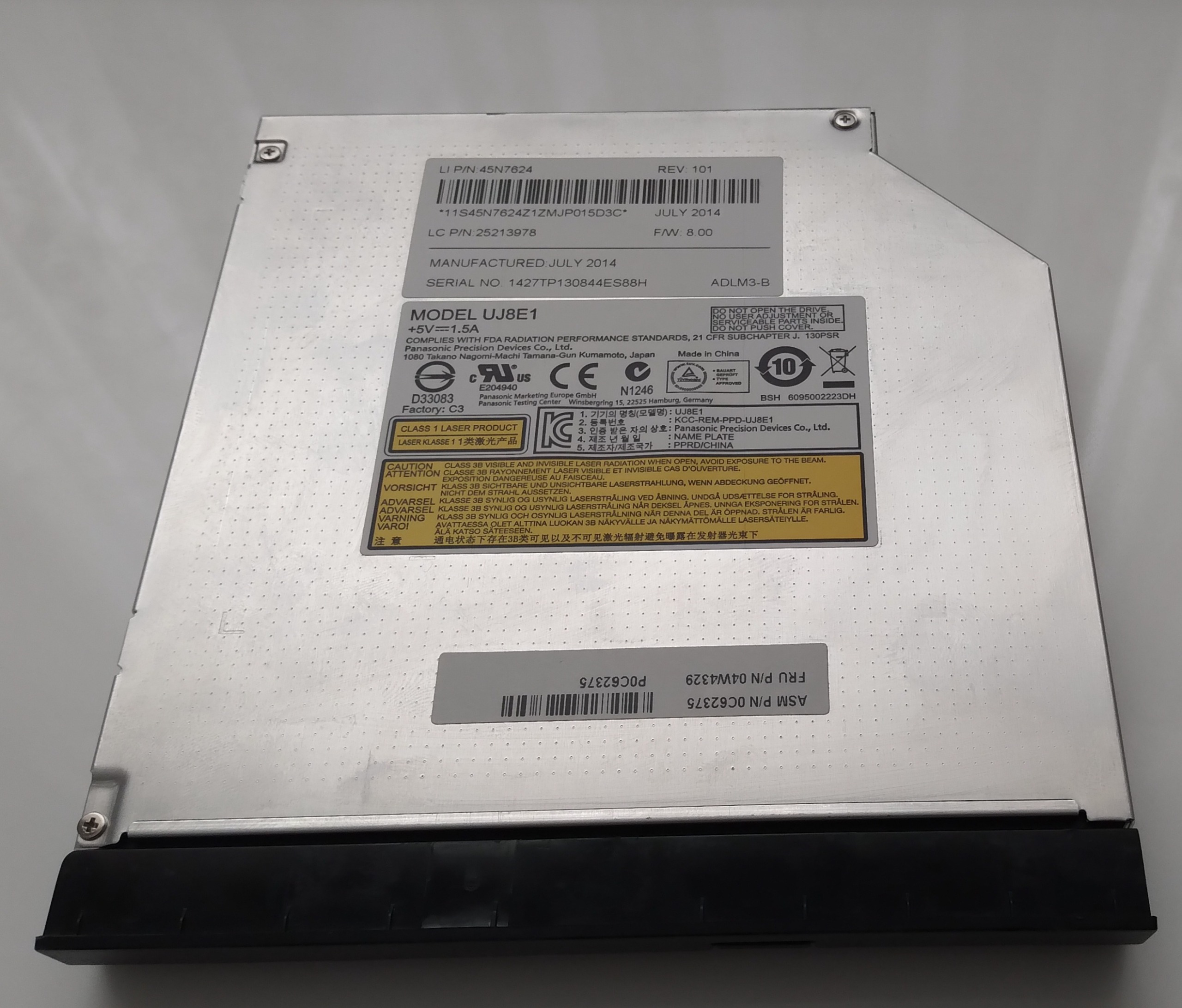 دی وی دی رایتر لپ تاپ مدل UJ8E1 استوک