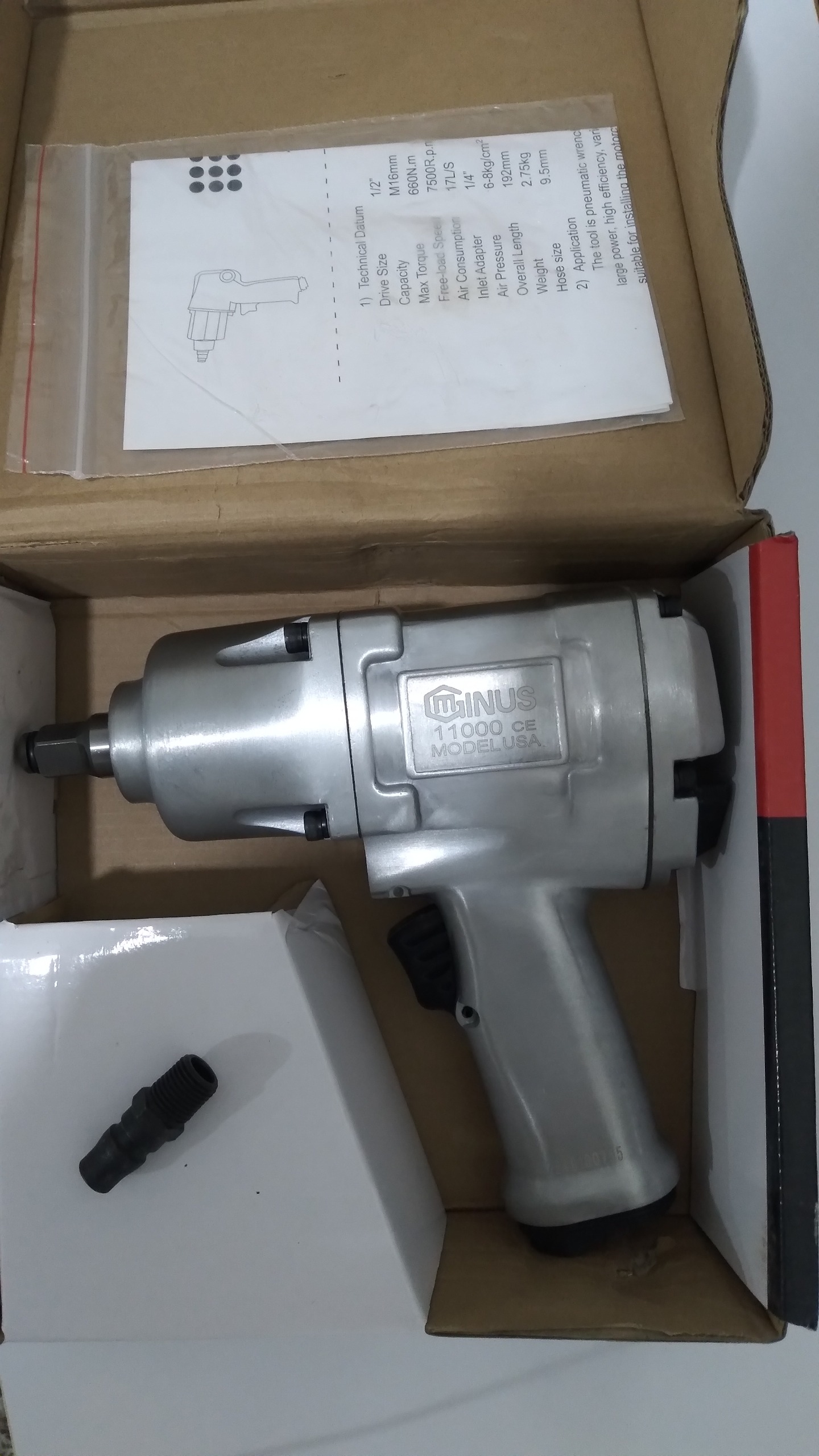 آچار بکس بادی1/2اینچ جنیوس 1280 نیوتون با کیفیت