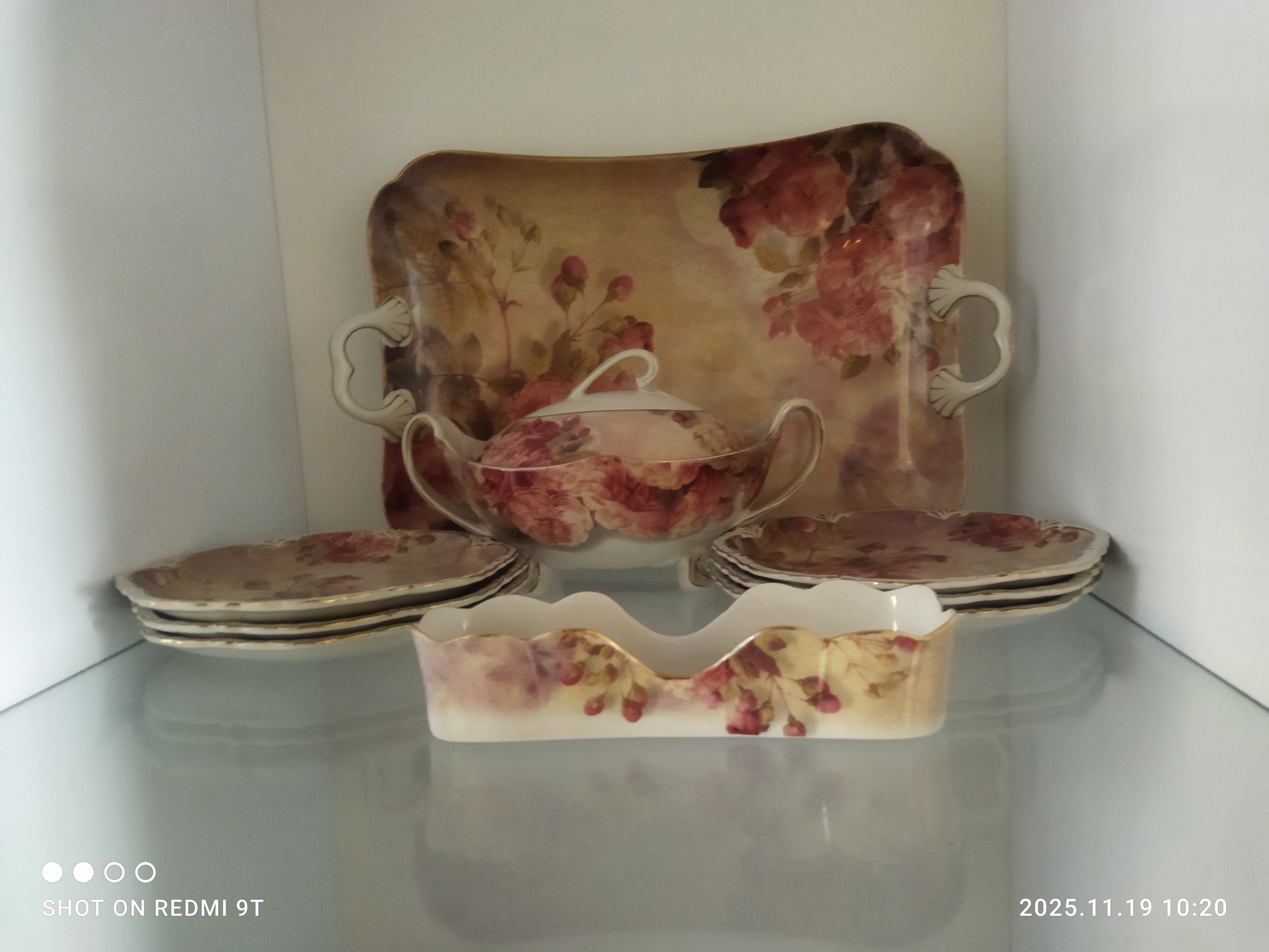 سرویس 41پارچه لمونژ زعفرانی نو