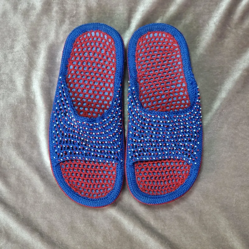 دمپایی روفرشی زنانه زندان بافت سایز 36-37