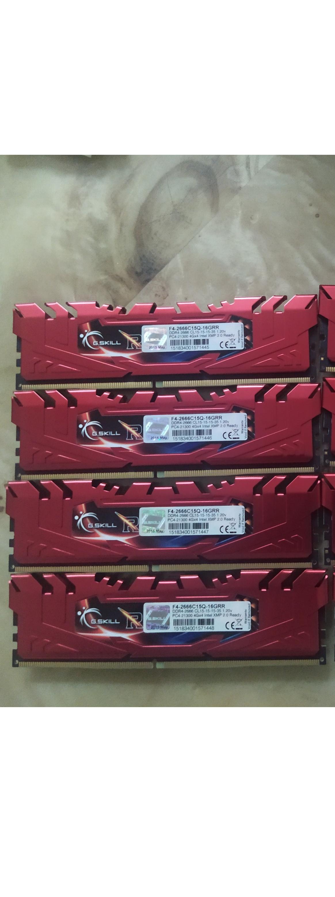 g skill 16gig , 44 , 2666 mhz , ddr4