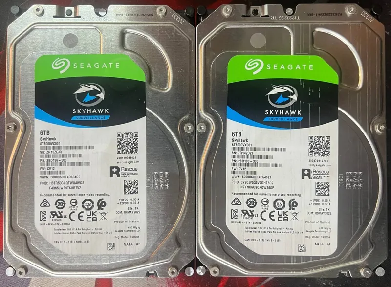 هارد اینترنال 6TB مدل SKYHAWK SEAGATE