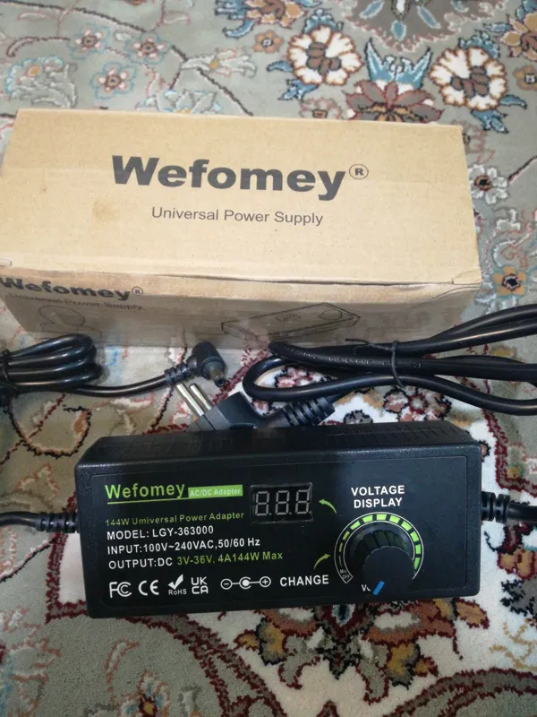 آداپتور ولتاژ متغیر 3 تا 36 ولت 4 آمپر