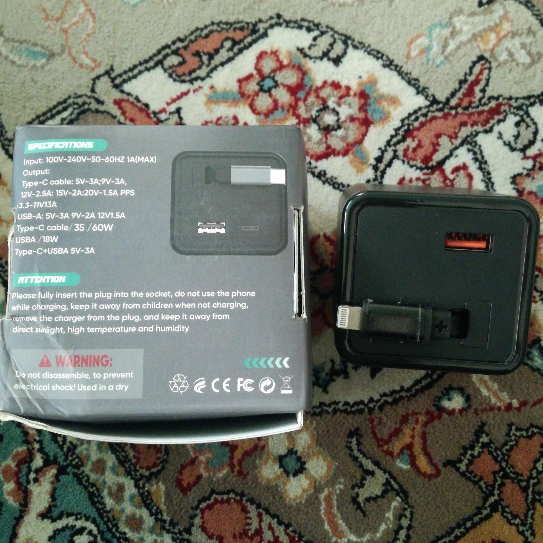 شارژر فست شارژ جهانی آیفون 35 وات