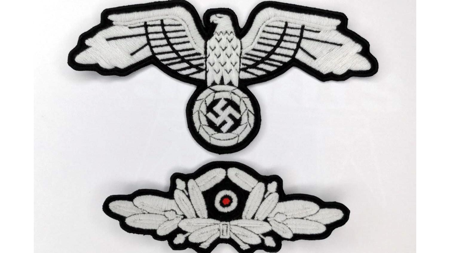 نشان کلاه ورماخت آلمان نازی (دوخت جدید)