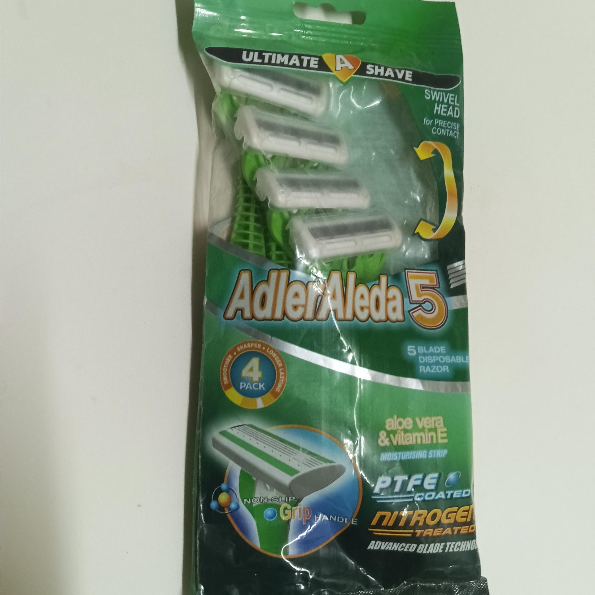 ژیلت الدا سبز 5تیغ 4دسته