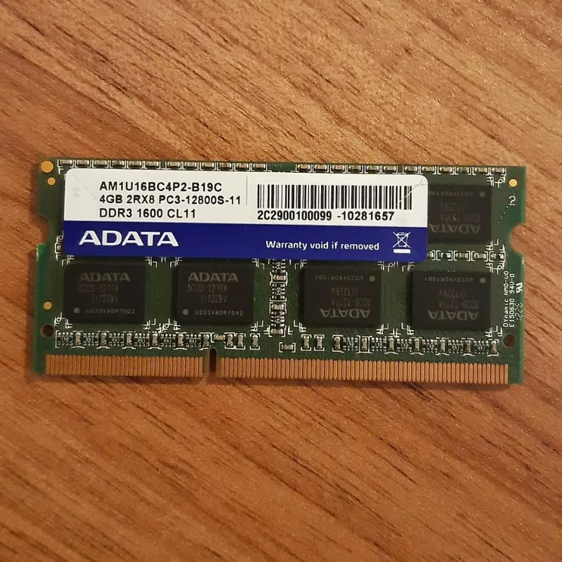 رم لپ تاپ 4GB ای دیتا 1600 DDR3