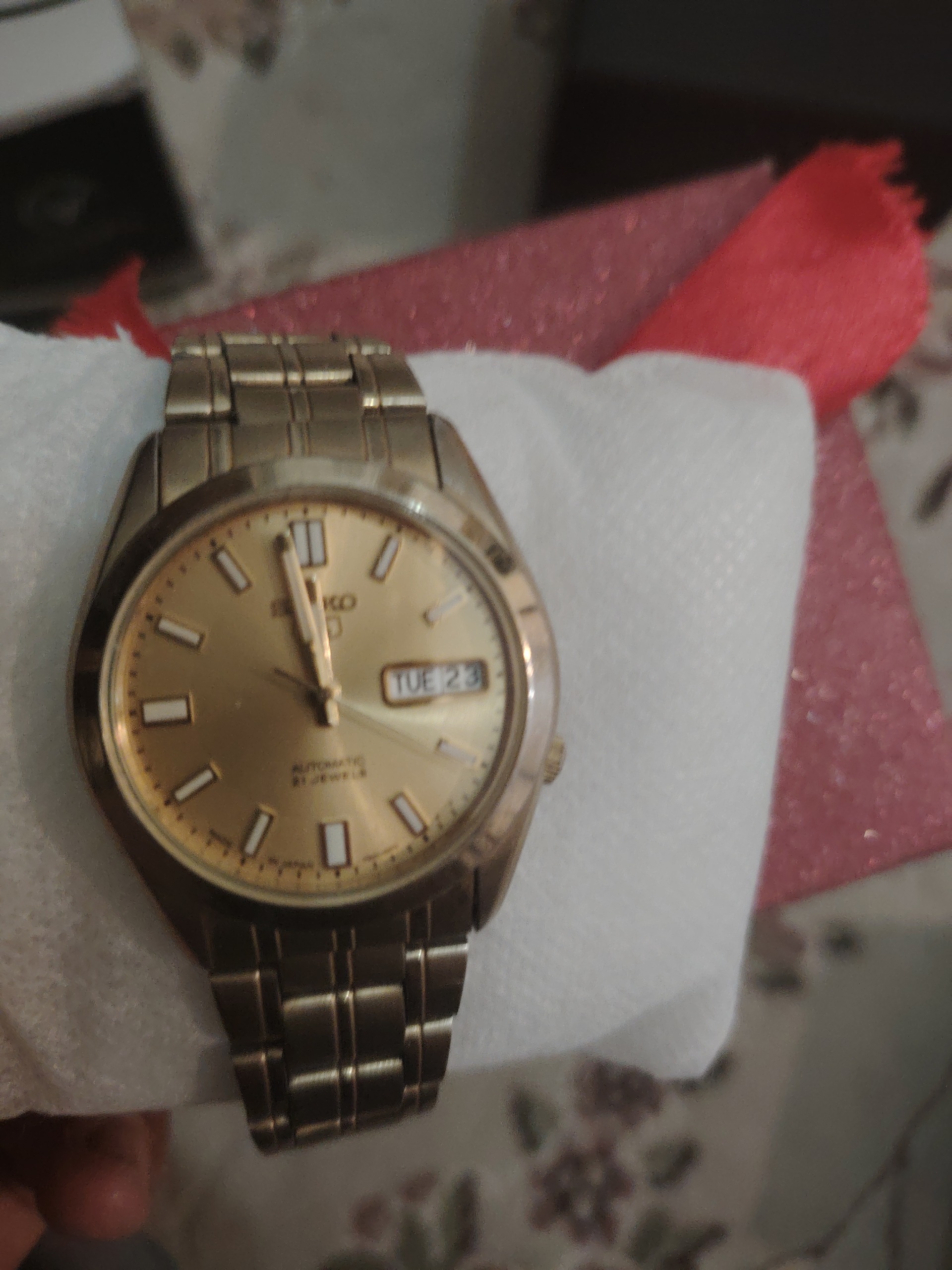 سیکو 5 اتوماتیک 21 jewelerپشت شیشه