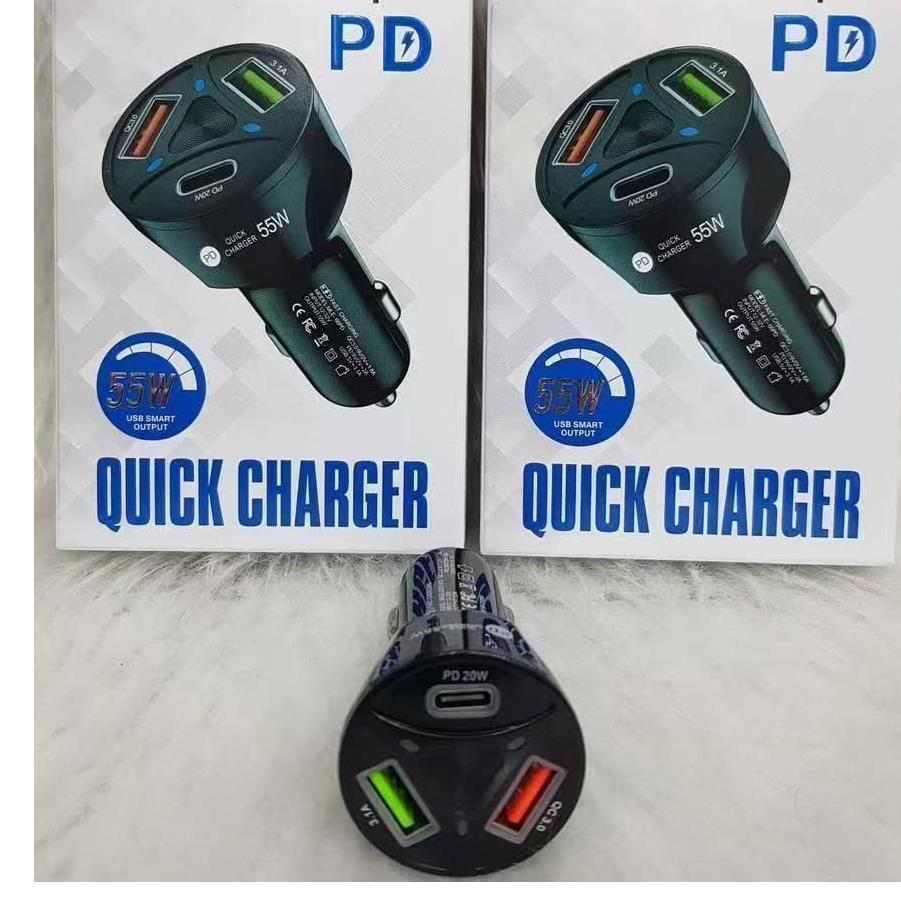 شارژر فندکی 55 وات مدل کویک شارژ