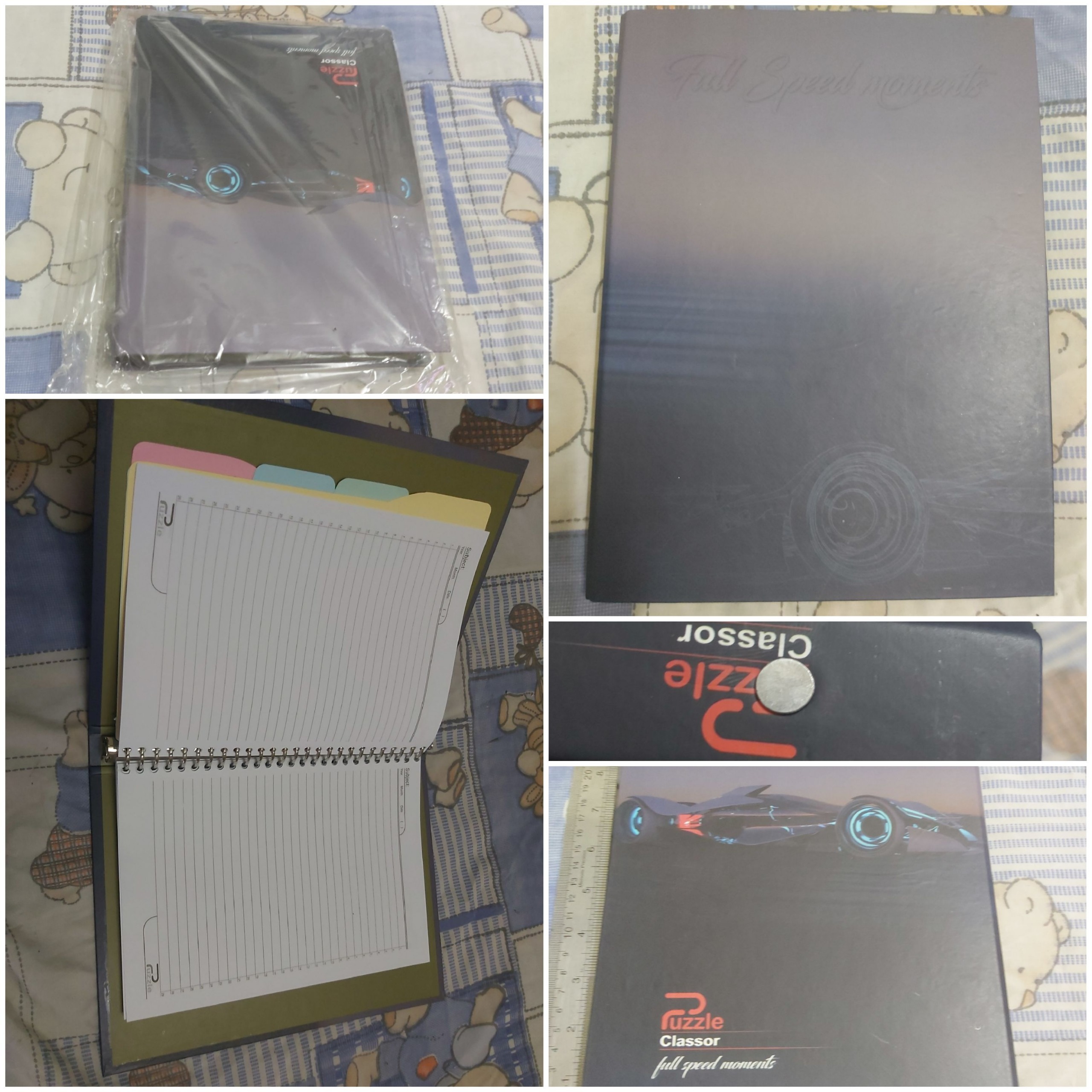 کلاسور دفتر برابر حدود26 حلقه طرح خودروبرابرتصویر