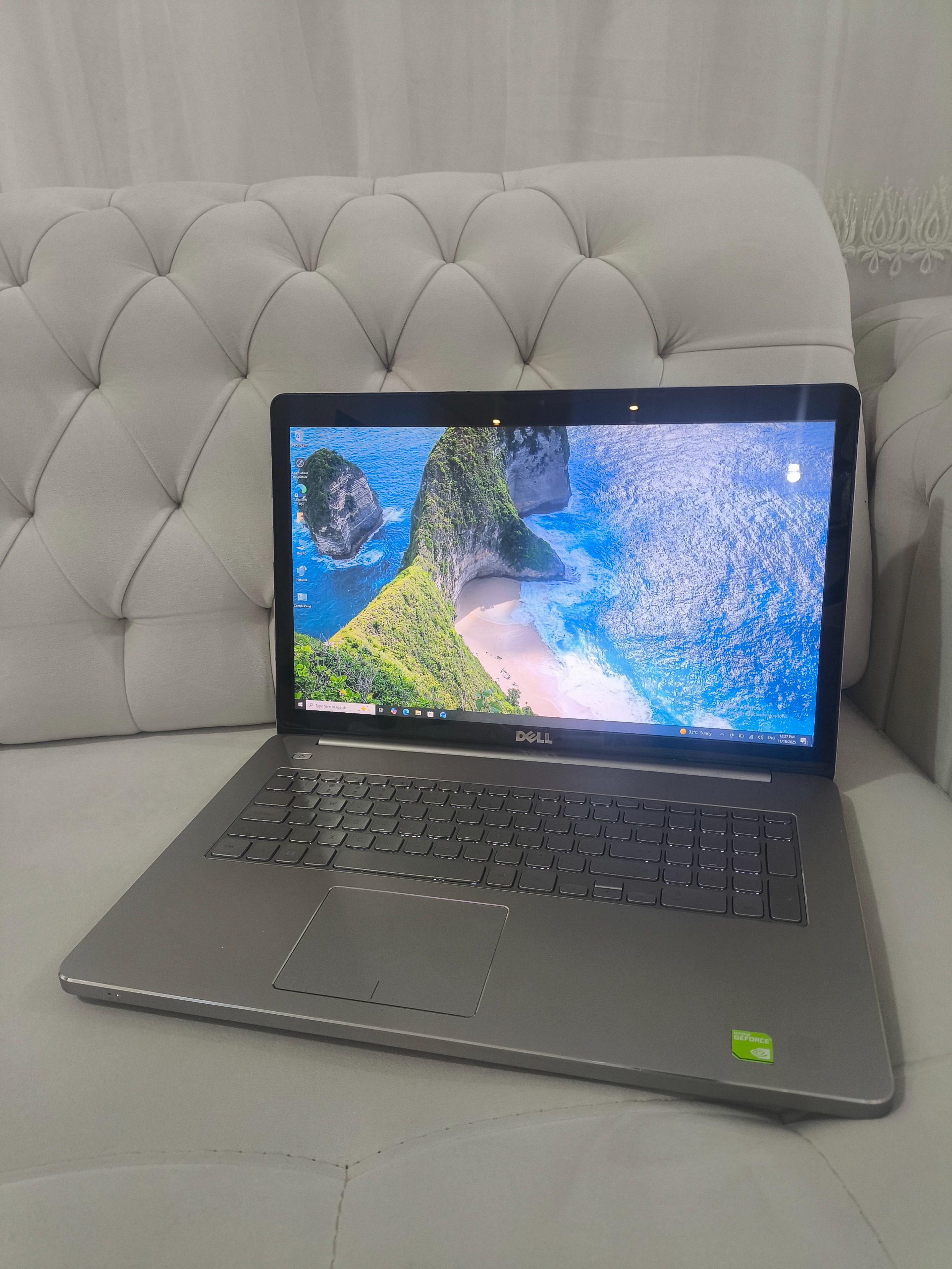 لپ تاپ 17 اینچی لمسی و گرافیکدار Dell