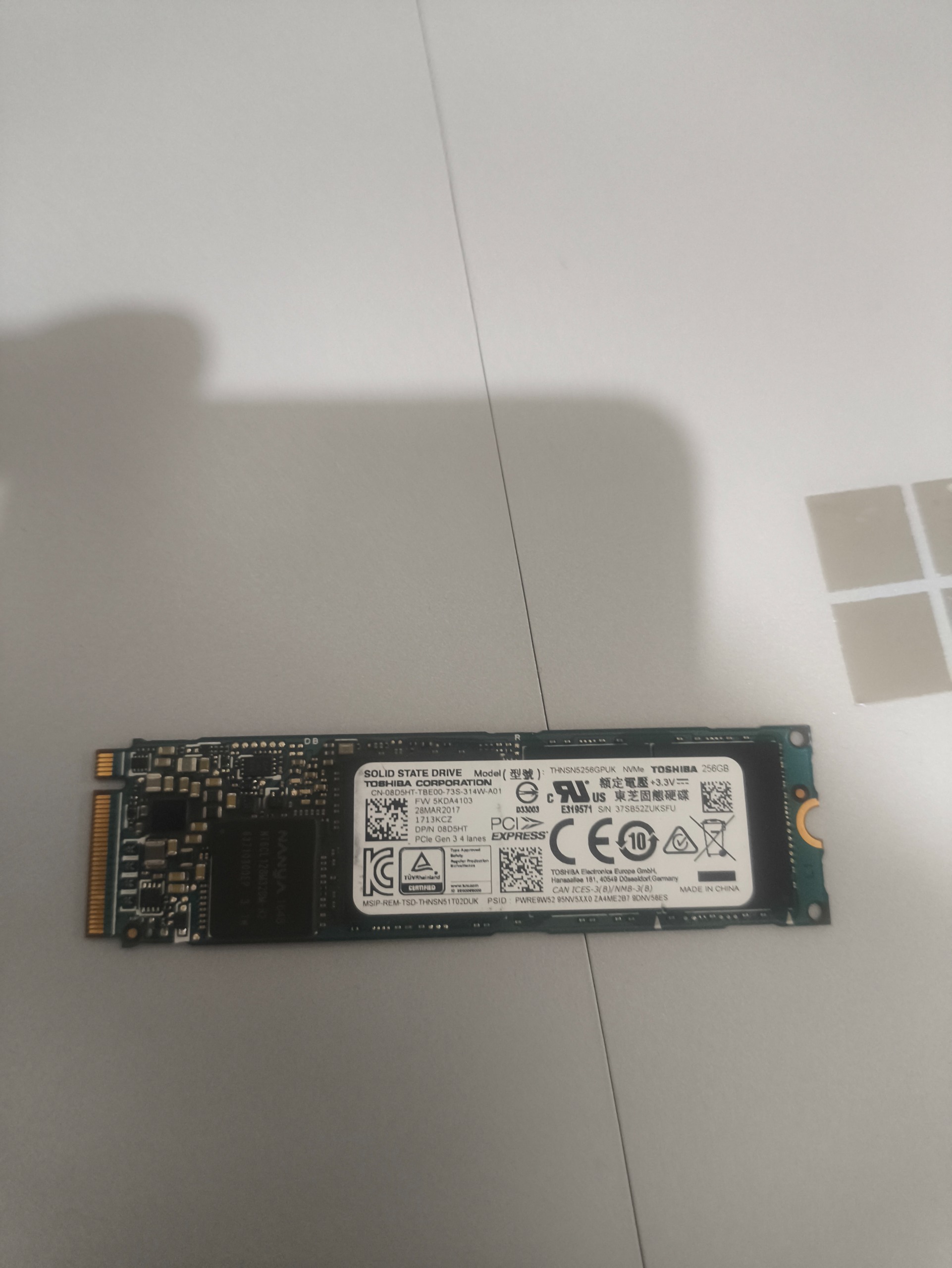 Ssd m.2 256gbتوشیبا
