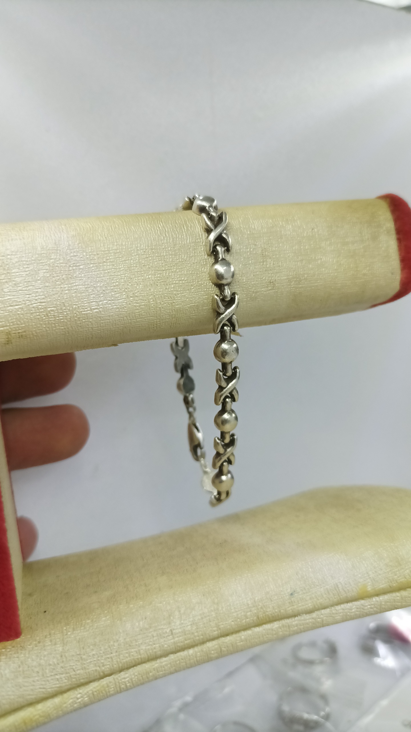 8/09 گرم دستبند نقره مارک ایتالیا