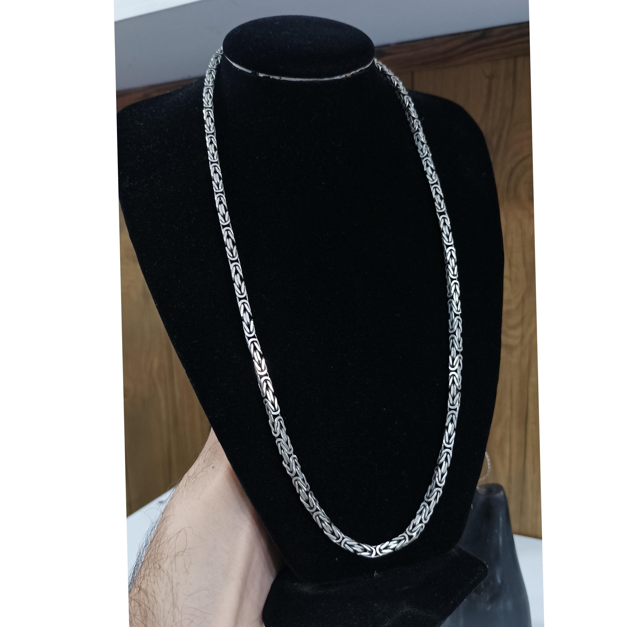 52 گرم زنجیر نقره طرح کرال