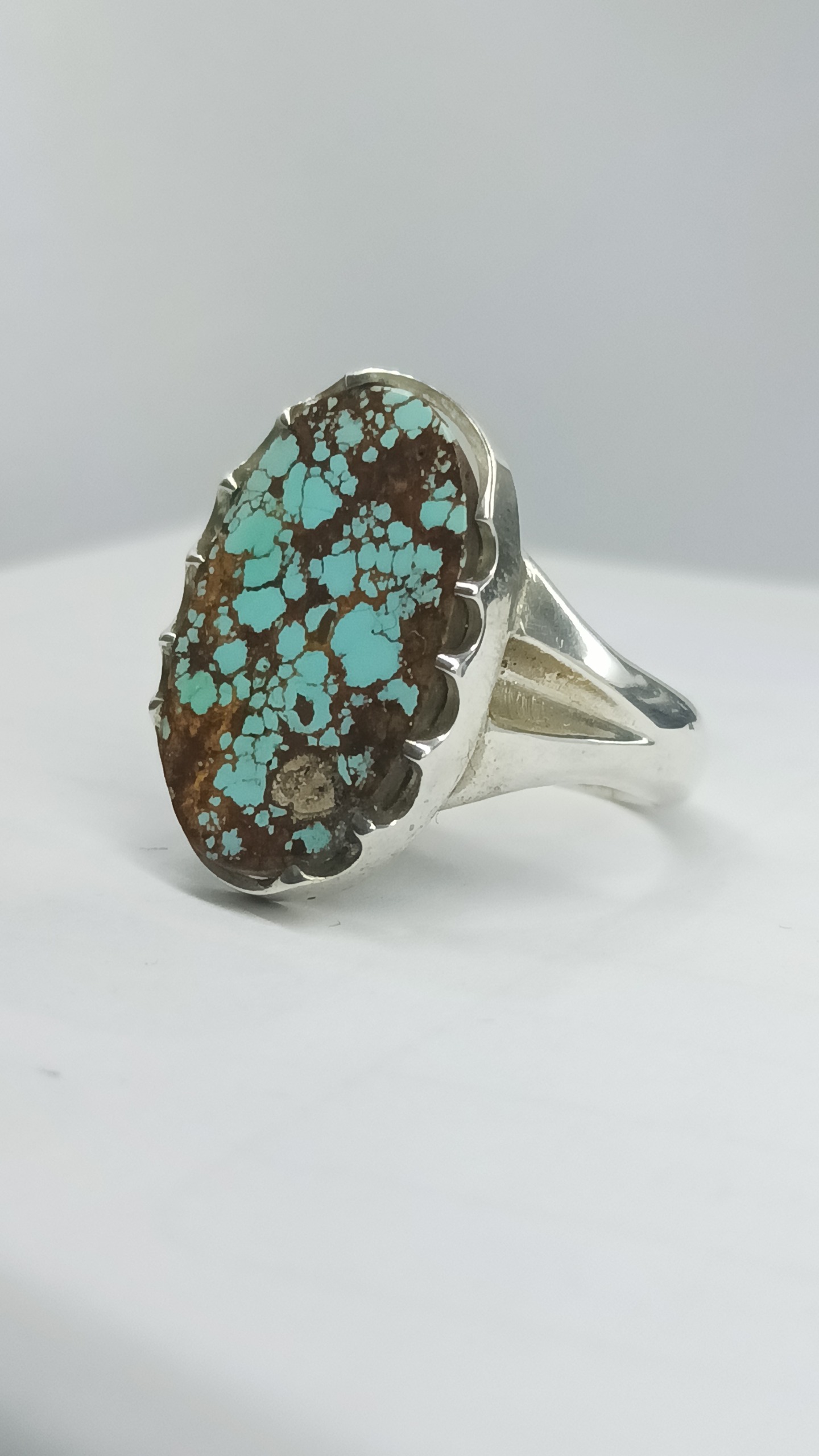 9.2 گرم انگشتر دست ساز فیروزه نیشابوری