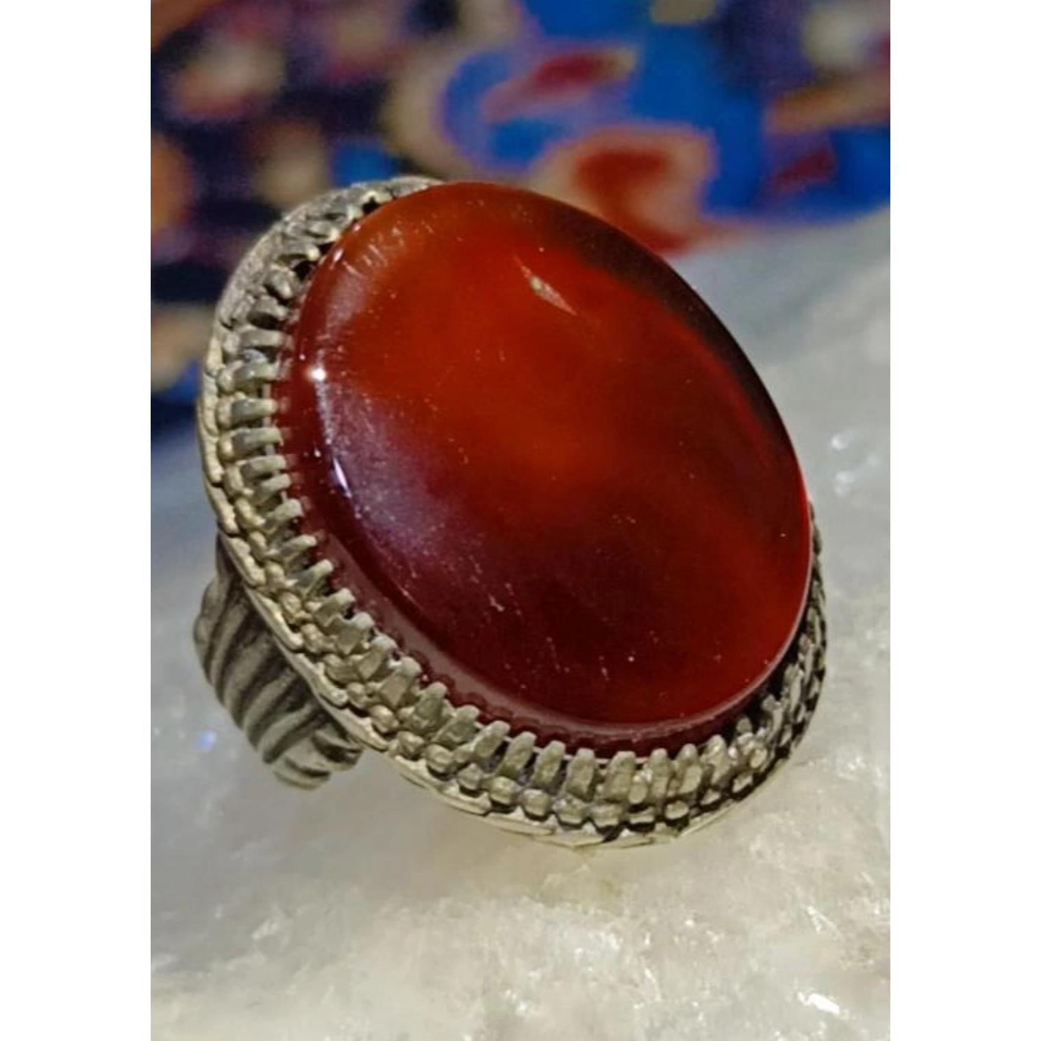 انگشتر عقیق ناب