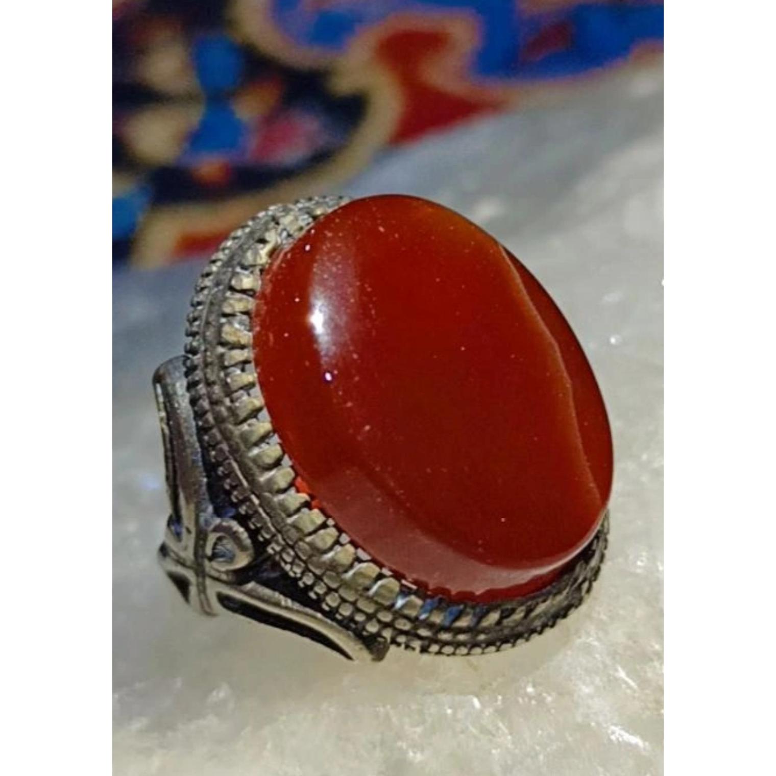 انگشتر عقیق ناب