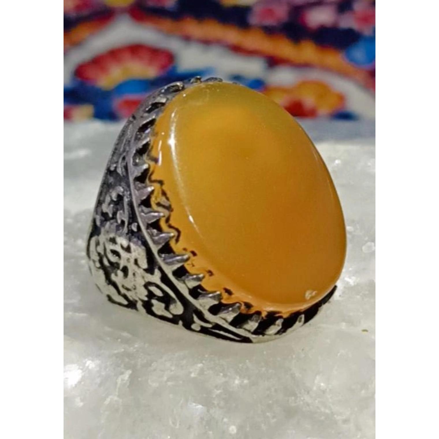 انگشتر عقیق ناب