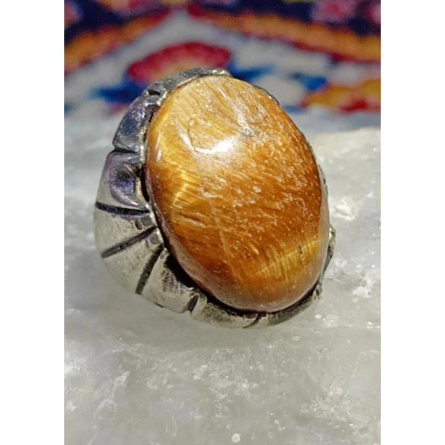 انگشتر چشم ببر ناب